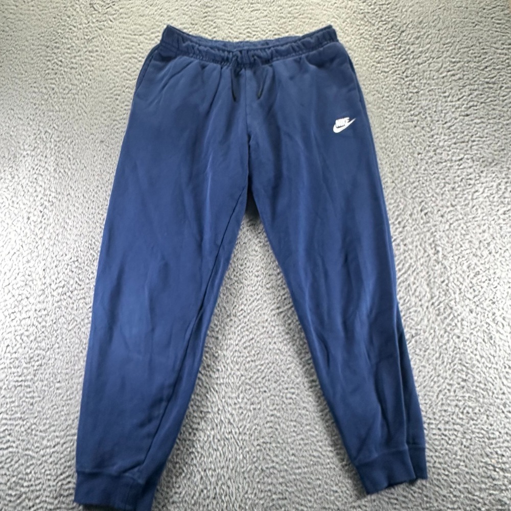 Nike Sweatpant Mens M‎ Blue Cotton Tapered Leg Activewear Performance Basketball